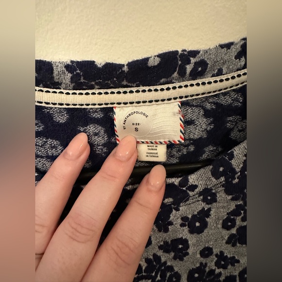 Anthropologie Blue & White Shirt - Picture 2 of 3